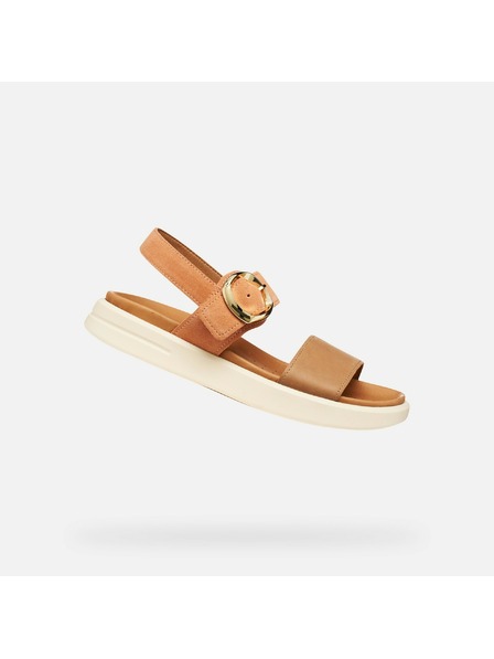 Geox Svetlohnedé dámske sandále Geox Xand 2S