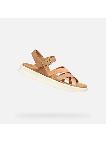 Geox Béžové dámske sandále Geox Xand 2S