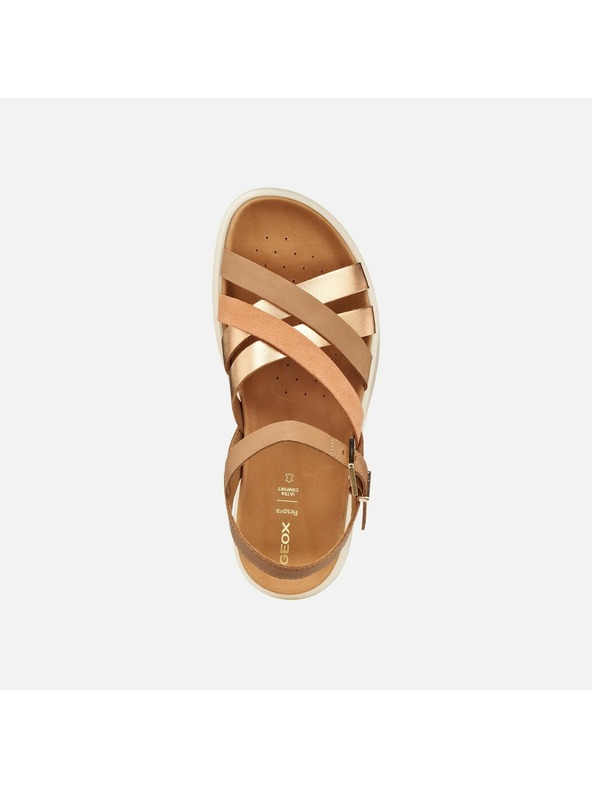 Geox Béžové dámske sandále Geox Xand 2S