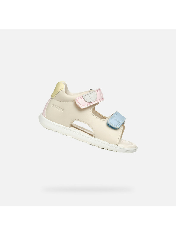 Geox Béžové dievčenské sandále Geox Sandal Macchia