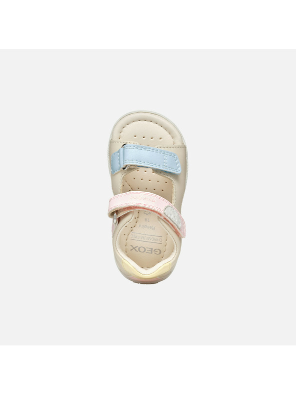 Geox Béžové dievčenské sandále Geox Sandal Macchia