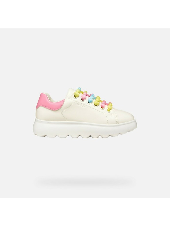 Geox Biele dievčenské tenisky Geox Puffypop