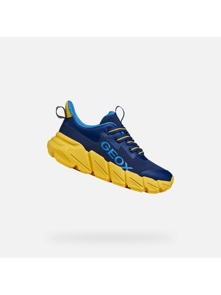 Geox Tmavomodré chlapčenské tenisky Geox Flexyper Fast