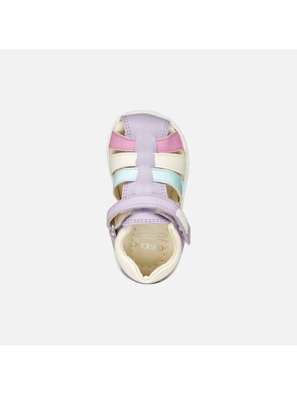 Geox Fialové dievčenské topánky pre prvé krôčky Geox Sandal Macchia