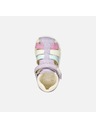 Geox Fialové dievčenské topánky pre prvé krôčky Geox Sandal Macchia