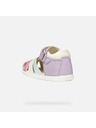 Geox Fialové dievčenské topánky pre prvé krôčky Geox Sandal Macchia