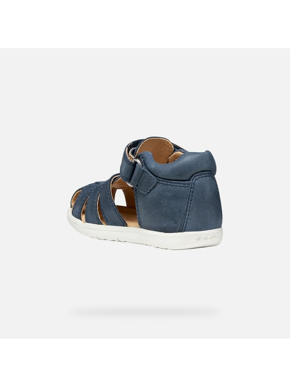 Geox Tmavo modré chlapčenské topánky pre prvé krôčky Geox Sandal Macchia