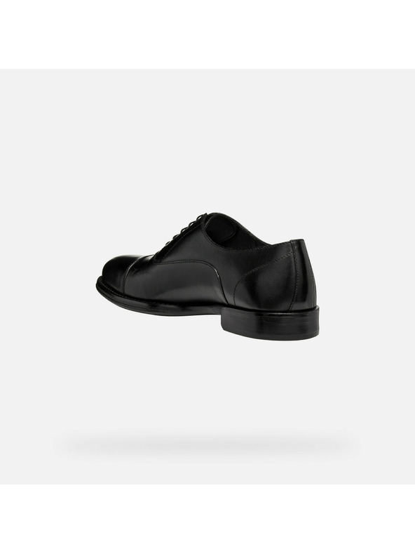 Geox Čierna pánska spoločenská obuv Geox Barberigo