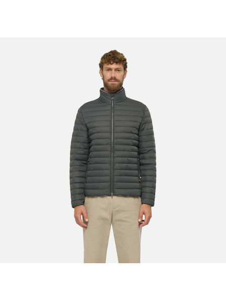 Geox Sivá pánska bunda Geox Warrens