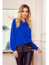numoco Blúzka so viazaním - modrá