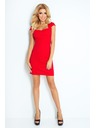 numoco šaty s rukávmi - červené