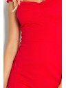 numoco šaty s rukávmi - červené