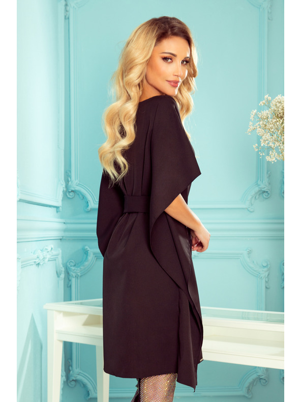 numoco SOFIA Motýlikové šaty - čierne