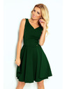 numoco Šaty - srdcovitý výstrih - tmavo zelená