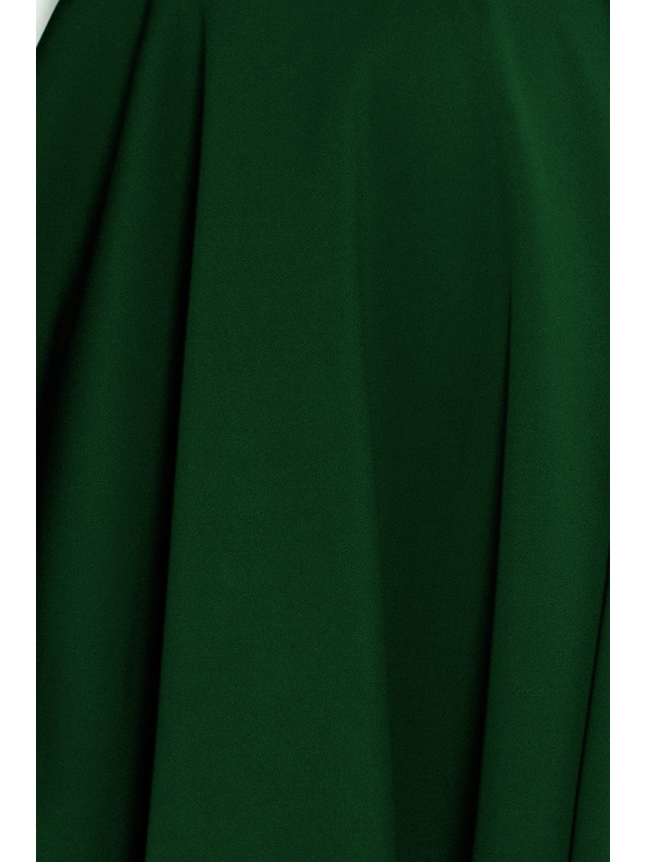 numoco Šaty - srdcovitý výstrih - tmavo zelená