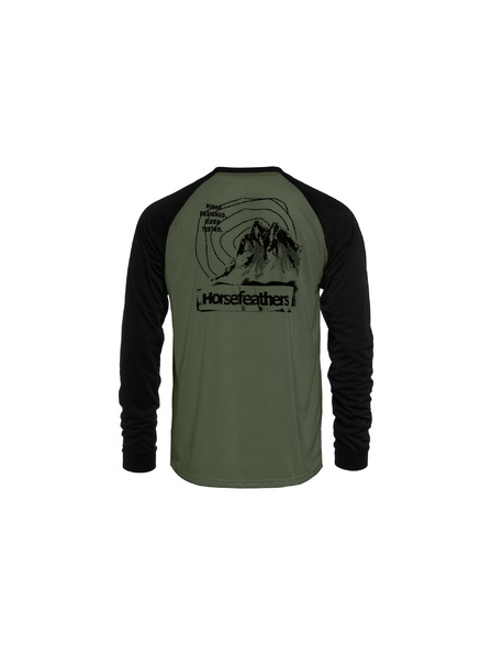 Horsefeathers Tričko Shank LS - thyme