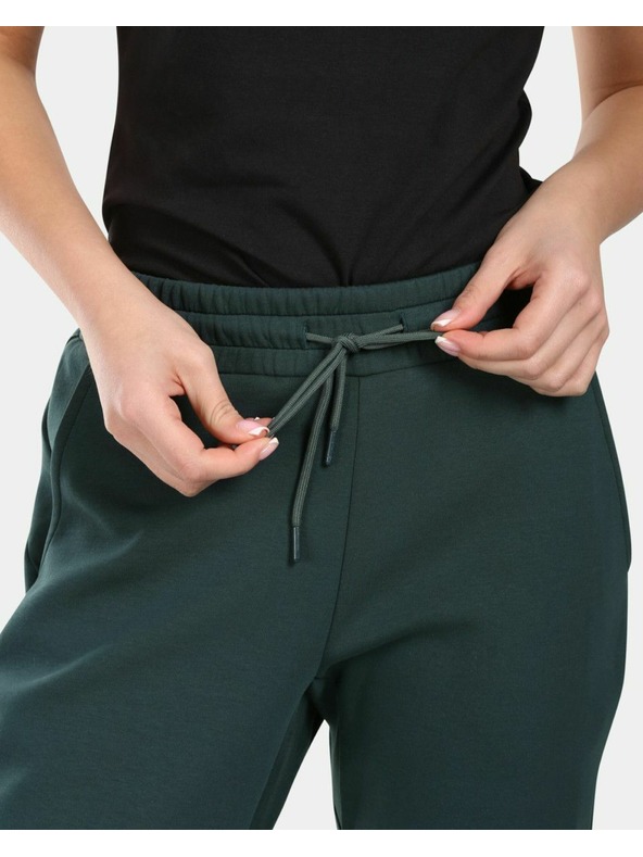 Kilpi Dámske športové bavlnené tepláky Kilpi MATTY-W Dark Green