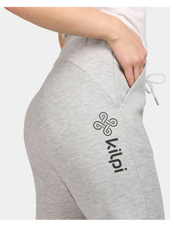 Kilpi Dámske športové bavlnené tepláky Kilpi MATTY-W Light Grey