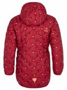 Kilpi Dievčenský zimný prešívaný kabát Kilpi DAMIA-JG Tmavočervená