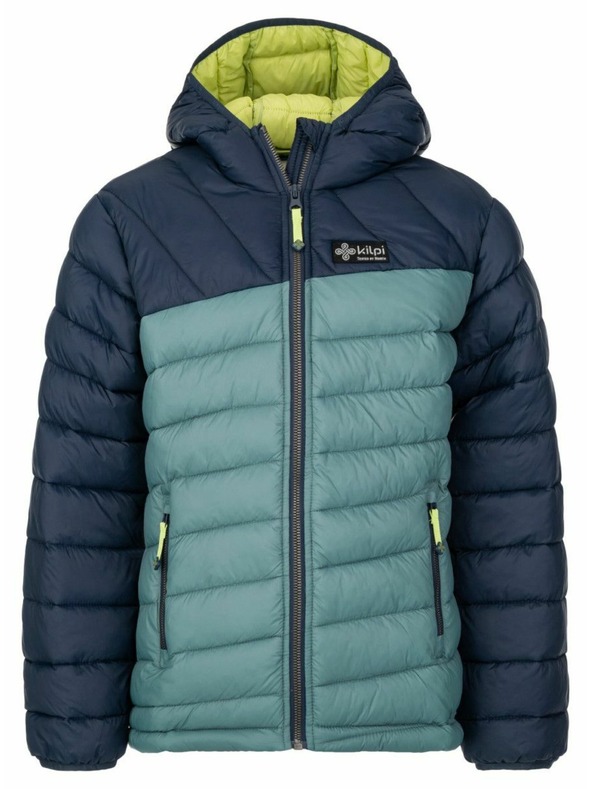 Kilpi Chlapčenská zimná prešívaná bunda Kilpi REBEKI-JB Tmavozelená