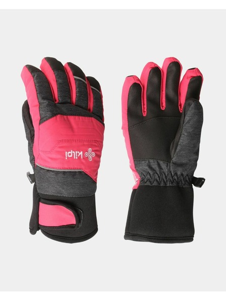Kilpi Detské prstové lyžiarske rukavice Kilpi SKIMI-J Pink