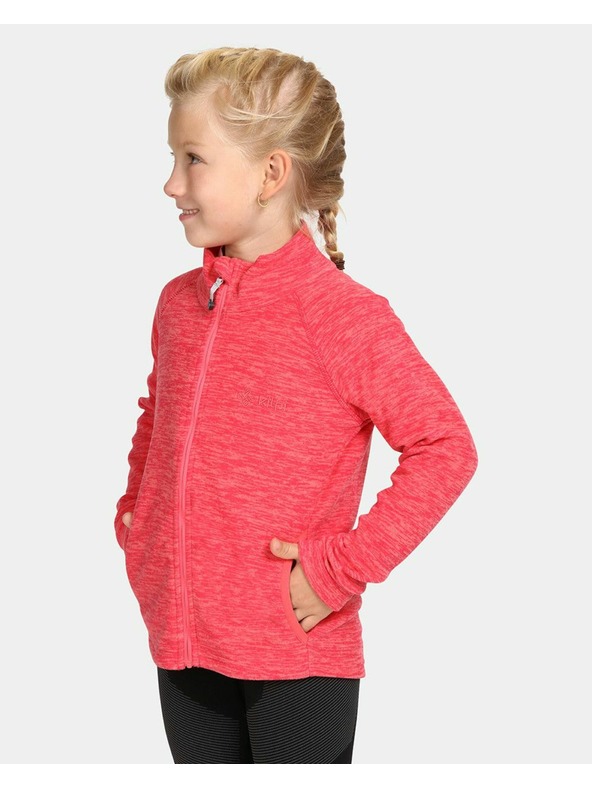 Kilpi Detská fleecová mikina Kilpi ALACANT-J Ružová