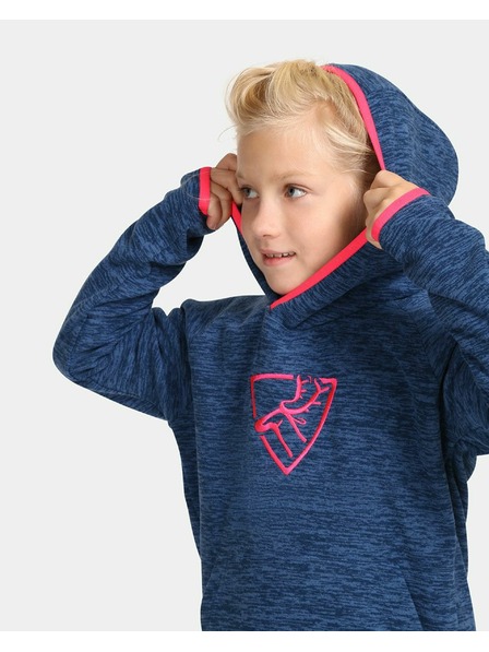 Kilpi Dievčenská fleecová mikina Kilpi FLOND-JG Tmavosivá