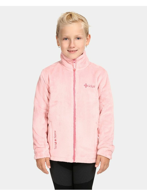 Kilpi Detská fleecová mikina Kilpi ERIN-J Svetloružová