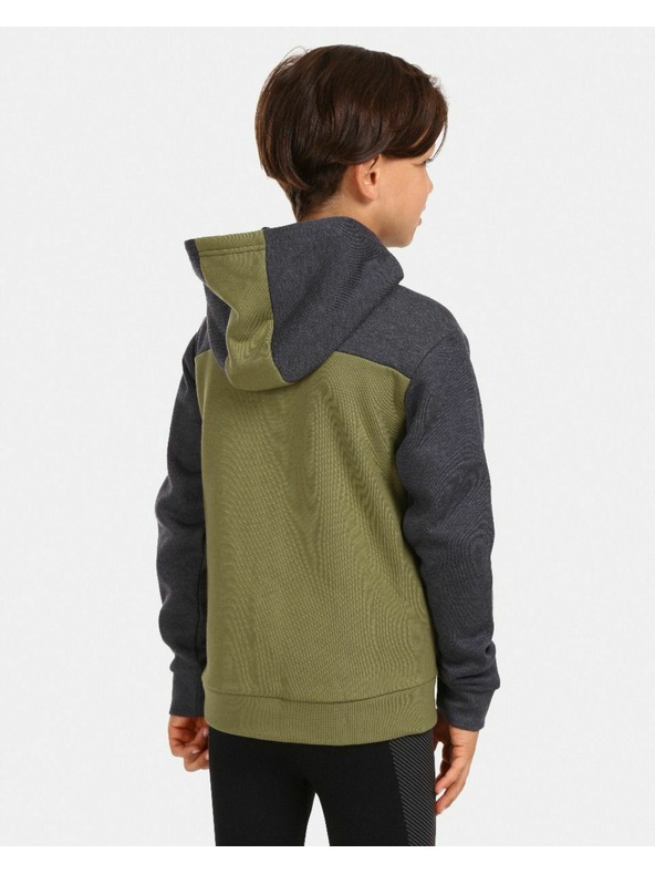 Kilpi Detská bavlnená mikina Kilpi PREDA-JB Zelená