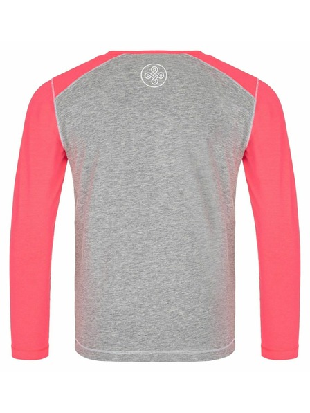 Kilpi Dievčenské bavlnené tričko s dlhým rukávom Kilpi SONIER-JG Svetlosivá