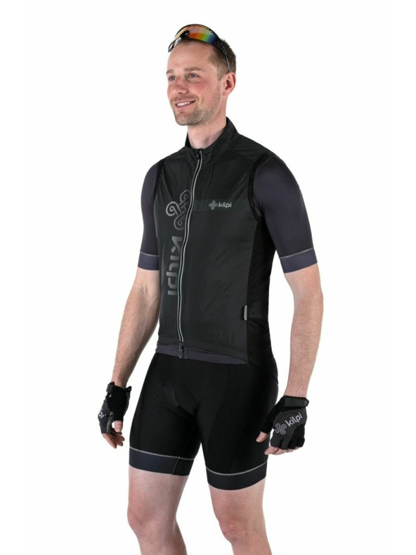 Kilpi Pánska cyklistická vesta Kilpi FLOW-M Čierna