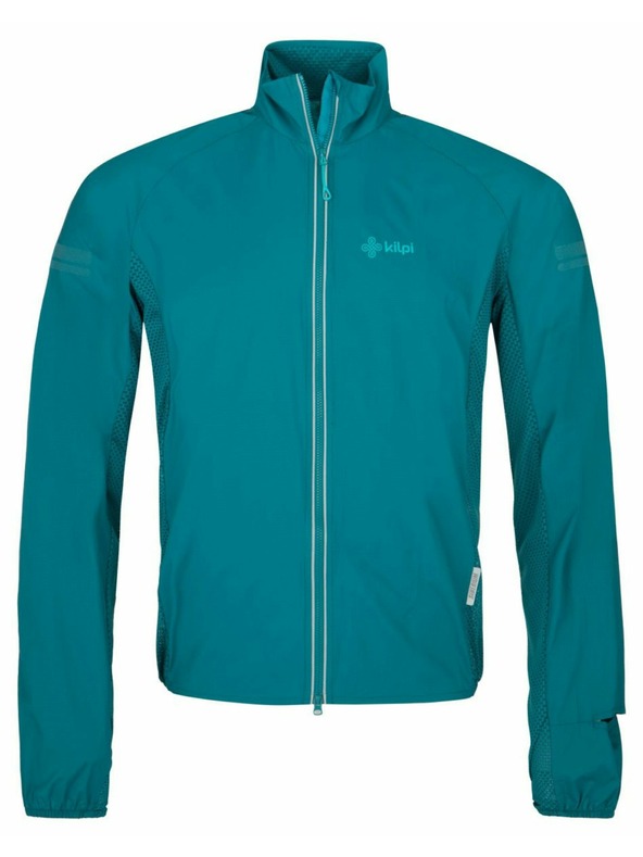Kilpi Pánska bežecká bunda Kilpi TIRANO-M Tyrkysová