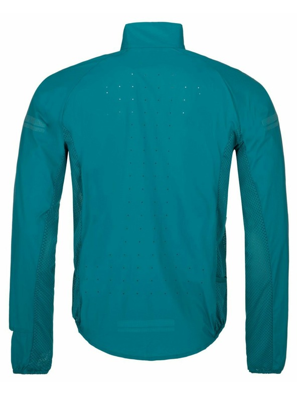 Kilpi Pánska bežecká bunda Kilpi TIRANO-M Tyrkysová