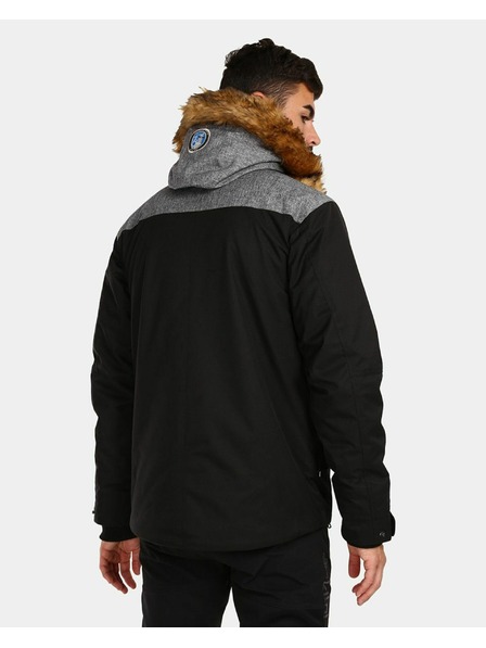 Kilpi Pánska zimná zateplená bunda Kilpi ALPHA-M Čierna
