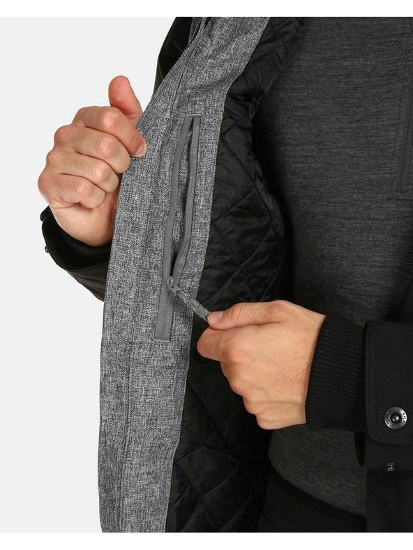 Kilpi Pánska zimná zateplená bunda Kilpi ALPHA-M Čierna