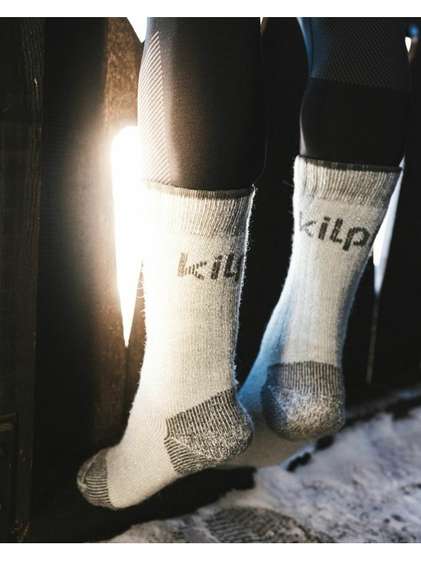 Kilpi Vlnené ponožky Kilpi LECCO-U Svetlo šedá