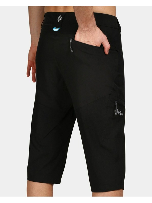 Kilpi Pánske outdoorové 3/4 nohavice Kilpi OTARA-M Čierna