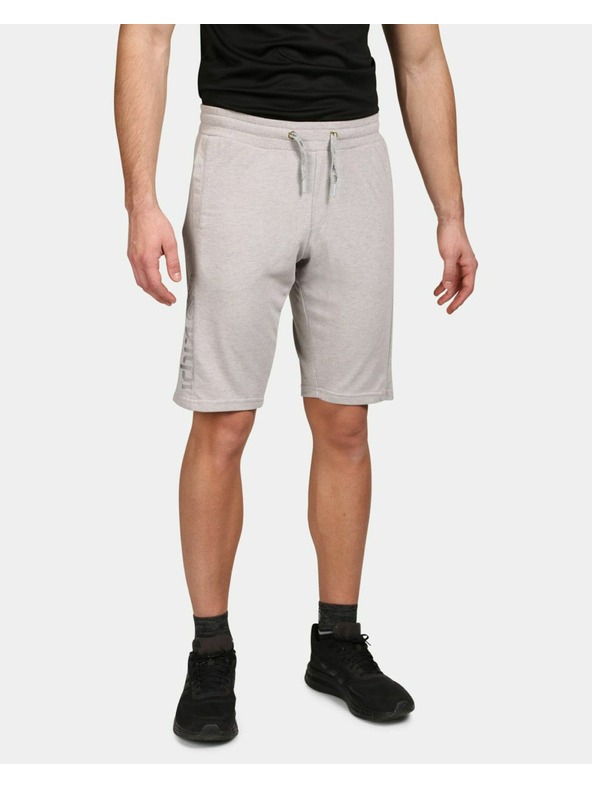 Kilpi Pánske bavlnené krátke nohavice Kilpi TUSCON-M Svetlosivá