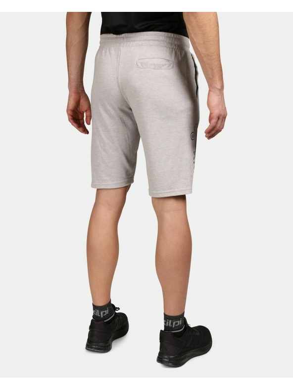 Kilpi Pánske bavlnené krátke nohavice Kilpi TUSCON-M Svetlosivá