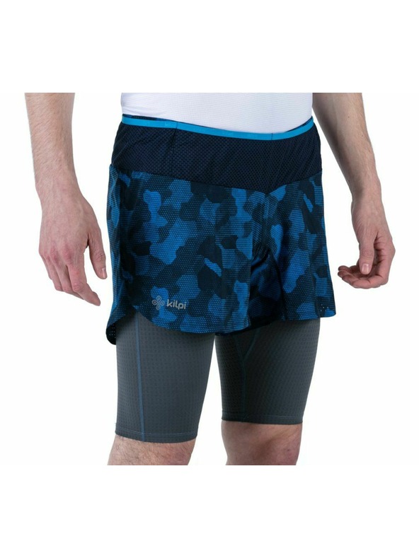Kilpi Pánske bežecké šortky 2 v 1 Kilpi BERGEN-M Tmavomodrá