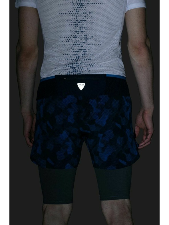 Kilpi Pánske bežecké šortky 2 v 1 Kilpi BERGEN-M Tmavomodrá