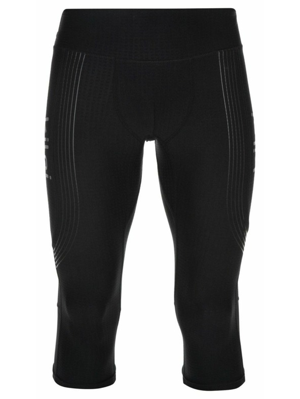 Kilpi Pánske bežecké 3/4 legíny Kilpi TERRY-M Čierna