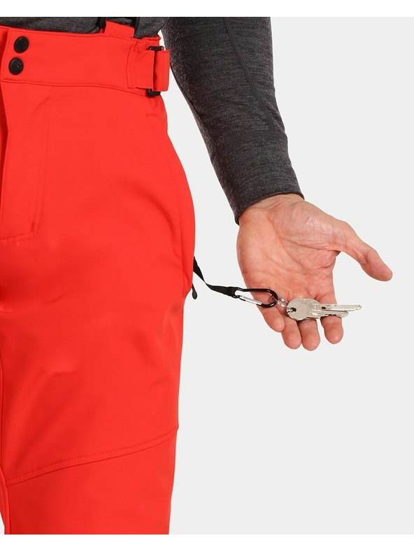 Kilpi Pánske softshellové lyžiarske nohavice Kilpi RHEA-M Červená