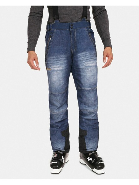 Kilpi Pánske softshellové lyžiarske nohavice Kilpi JEANSO-M Dark Blue