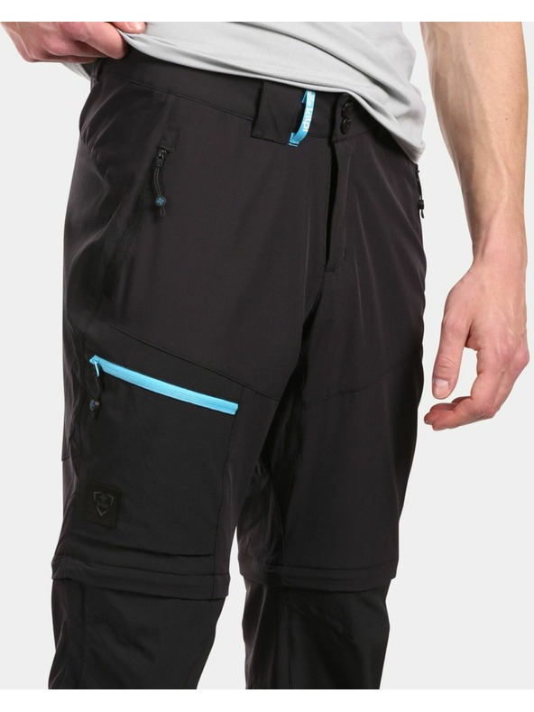 Kilpi Pánske outdoorové odopínateľné nohavice Kilpi HOSIO-M čierna