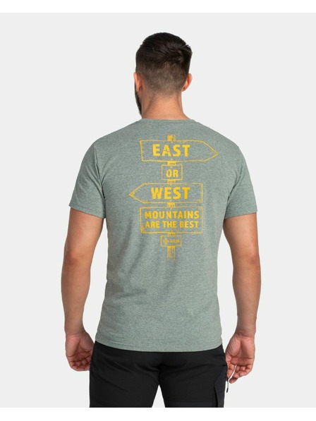 Kilpi Pánske bavlnené tričko Kilpi BANDE-M Tmavozelená