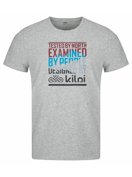 Kilpi Pánske bavlnené tričko Kilpi TYPON-M Svetlosivá