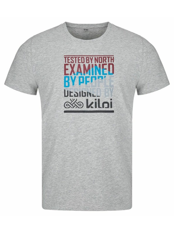 Kilpi Pánske bavlnené tričko Kilpi TYPON-M Svetlosivá