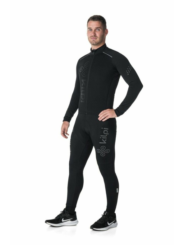 Kilpi Pánsky cyklistický dres s dlhým rukávom Kilpi CAMPOS-M Čierna