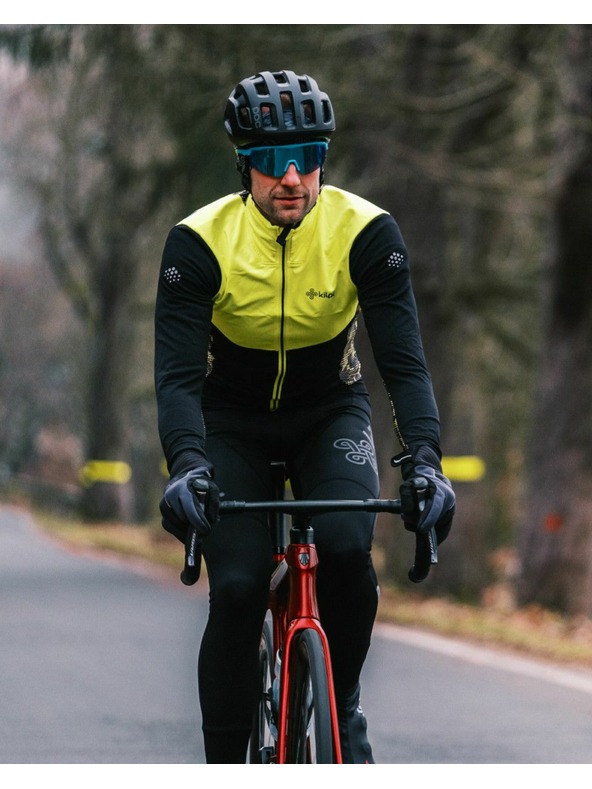 Kilpi Pánsky zateplený dres na bicykel Kilpi MOVETO-M Žltá